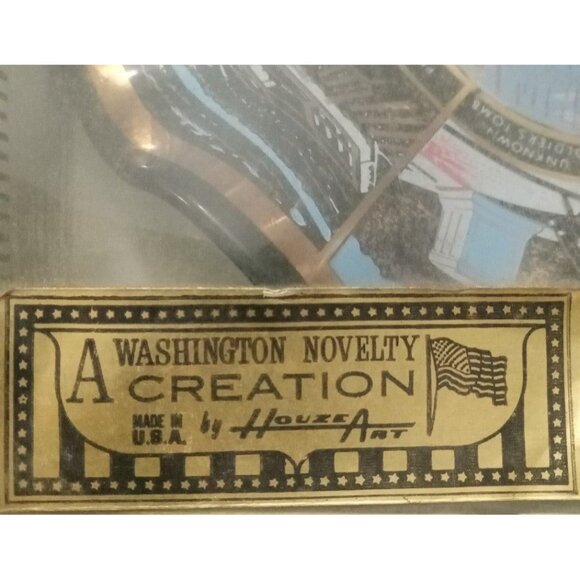 Houze Art Washington Novelty Jefferson Memorial Decorative Plate 7" - Picture 4 of 4